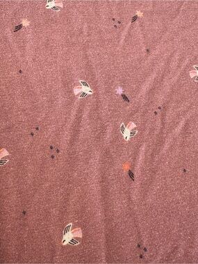Wildbird Cloudblend Brown Starling Bird Crib Sheet Discontinued
